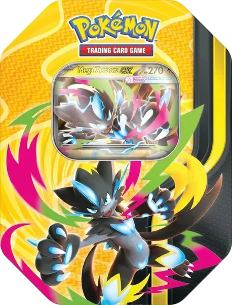 Mega Forces Tins: Mega Zeraora ex Tin