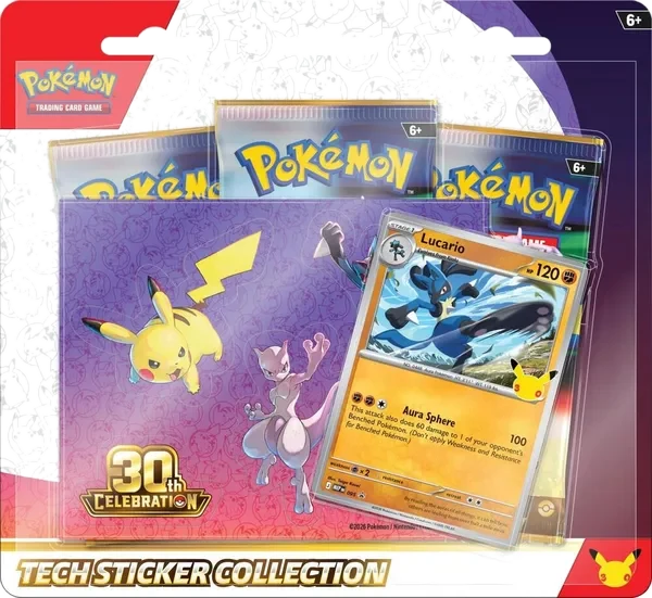 30th Celebration: Lucario Tech Sticker Collection