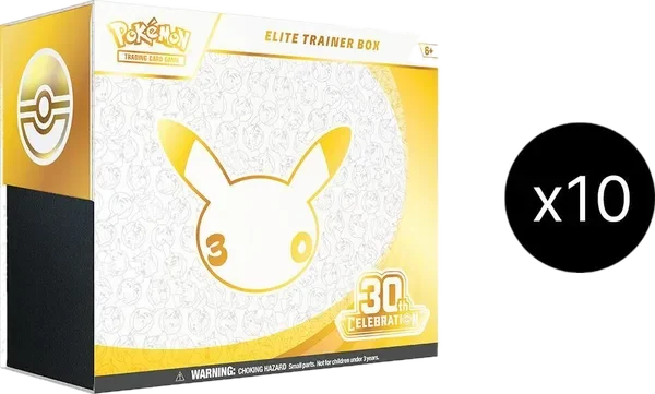 30th Celebration 10 Elite Trainer Box Case