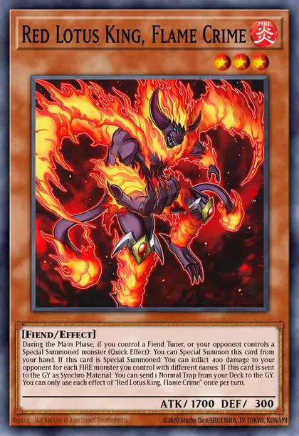 Red Lotus King, Flame Crime