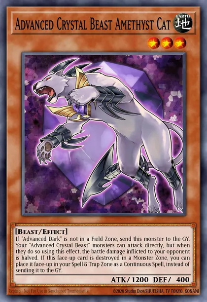 Advanced Crystal Beast Amethyst Cat