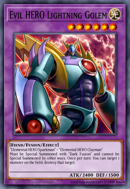 Evil HERO Lightning Golem