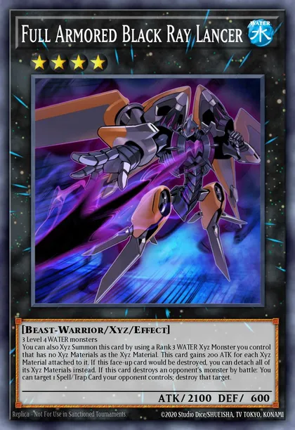 Full Armored Black Ray Lancer