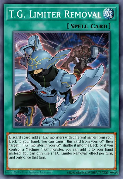 T.G. Limiter Removal