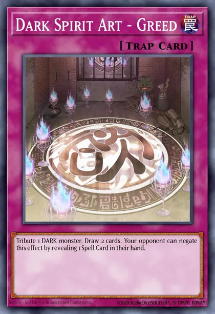 Dark Spirit Art - Greed