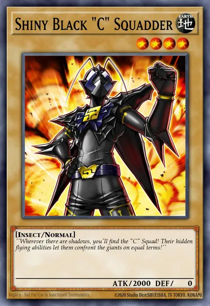 Shiny Black "C" Squadder