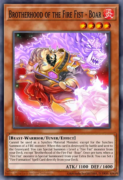 Brotherhood of the Fire Fist - Boar