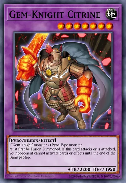 Gem-Knight Citrine