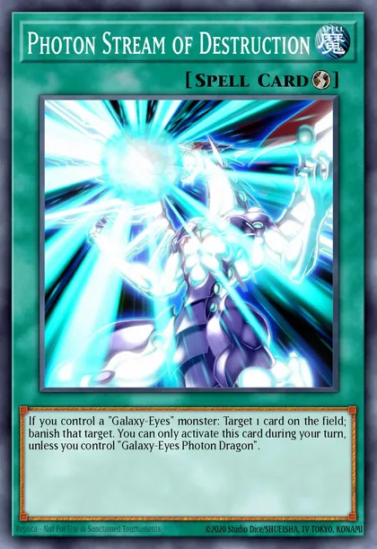 Photon Stream of Destruction