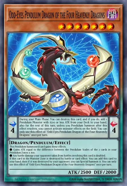 Odd-Eyes Pendulum Dragon of the Four Heavenly Dragons