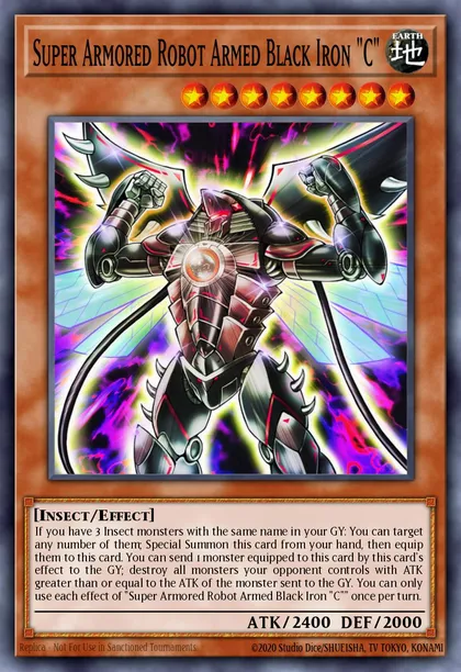Super Armored Robot Armed Black Iron "C"