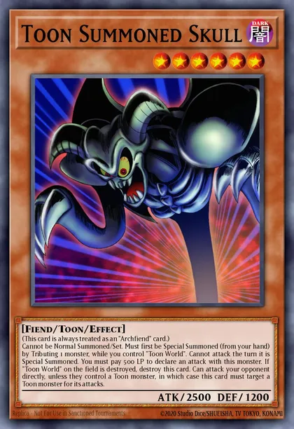 Toon Summoned Skull