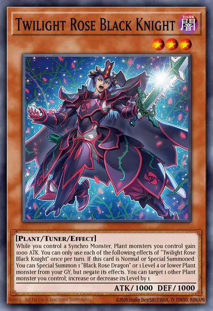 Twilight Rose Black Knight