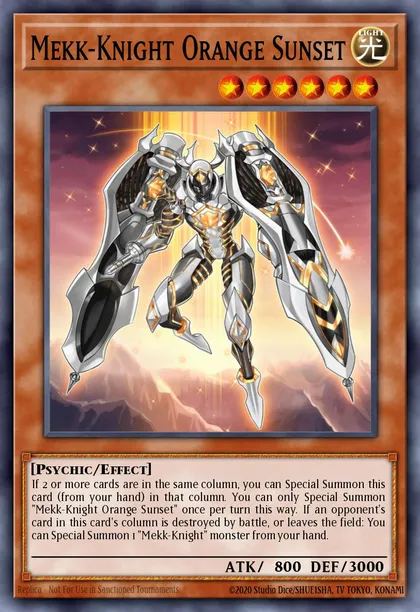 Mekk-Knight Orange Sunset