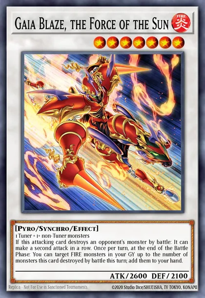 Gaia Blaze, the Force of the Sun