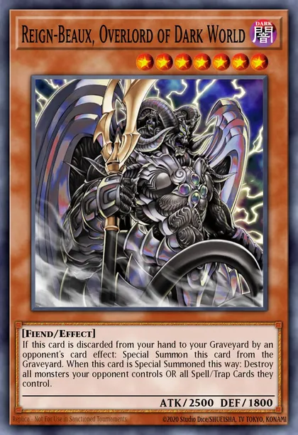 Reign-Beaux, Overlord of Dark World
